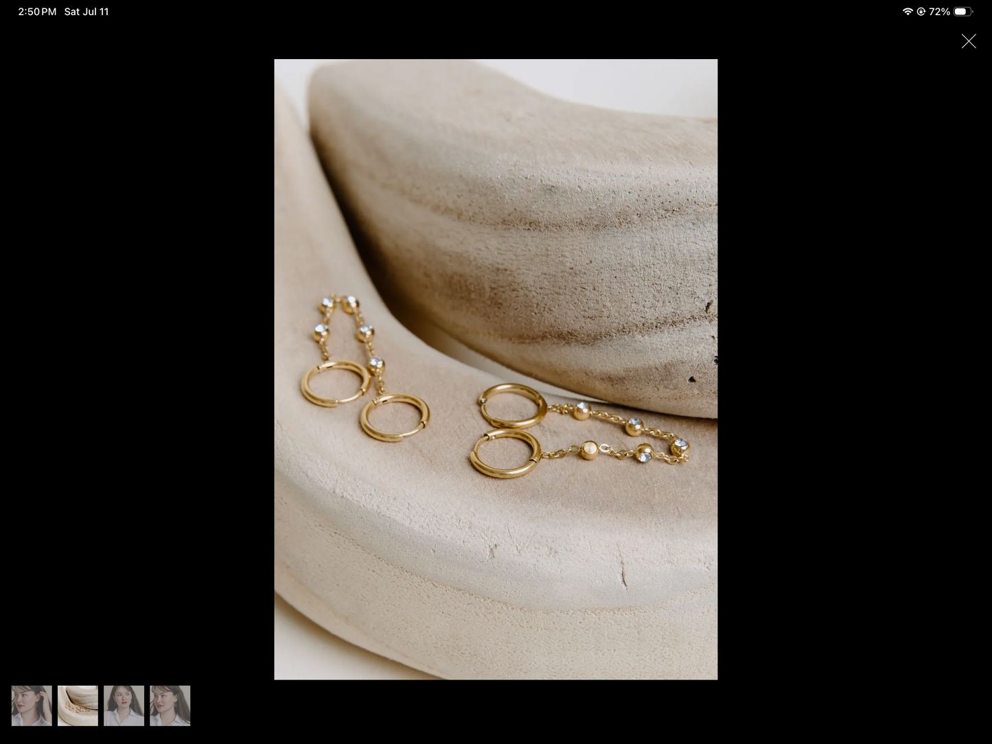 Dottie Double Piercing Earrings