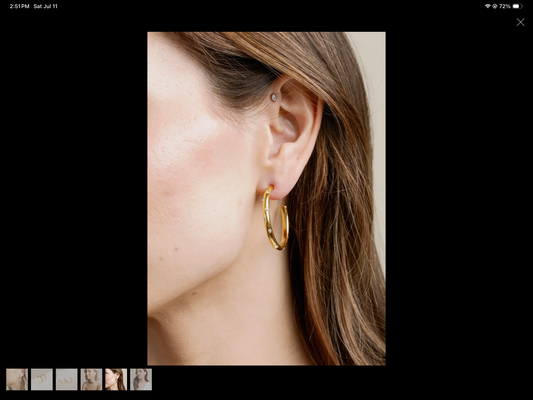 Teagan Earrings - Gold w/ Rhinestones