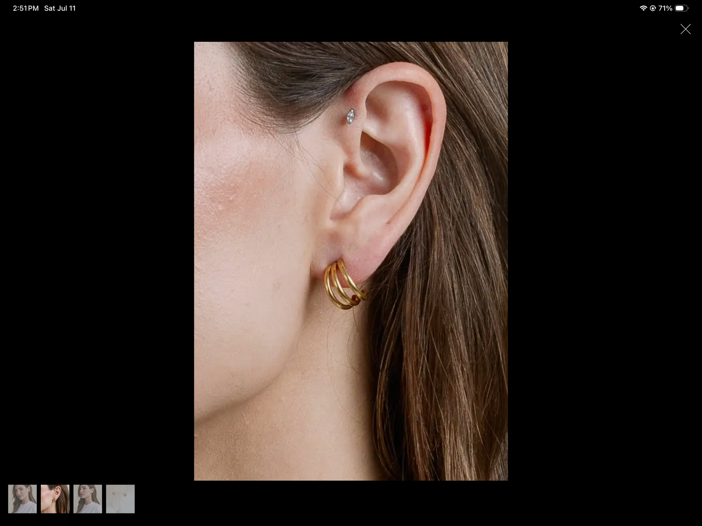 Eden Huggie Earrings