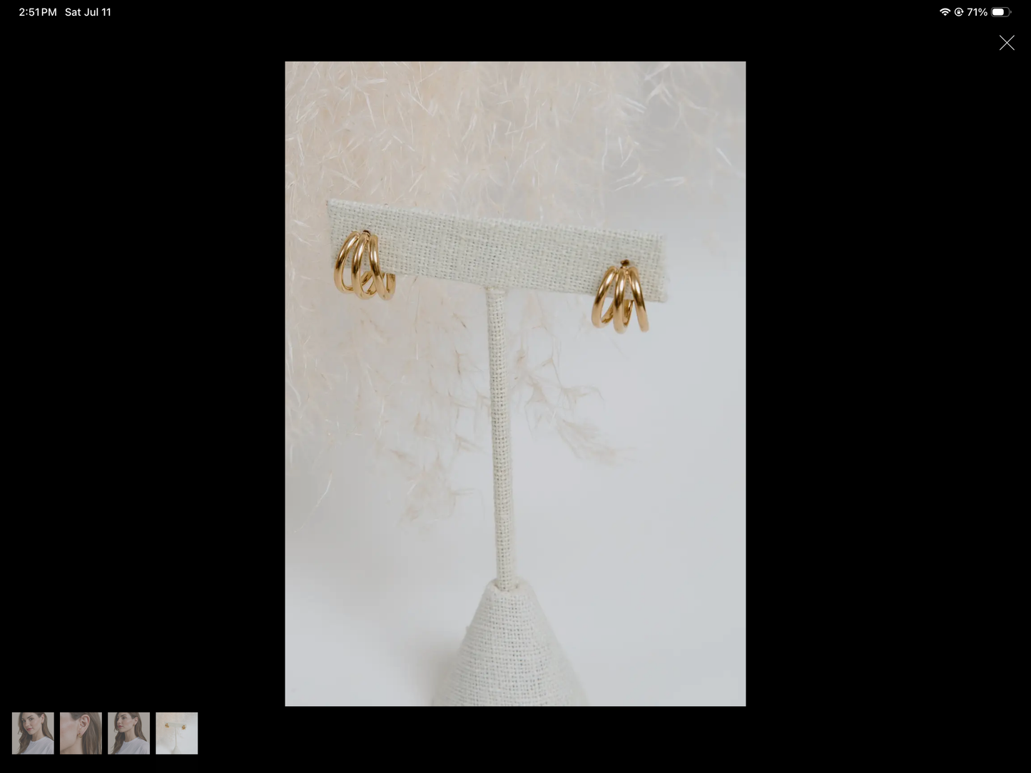 Eden Huggie Earrings