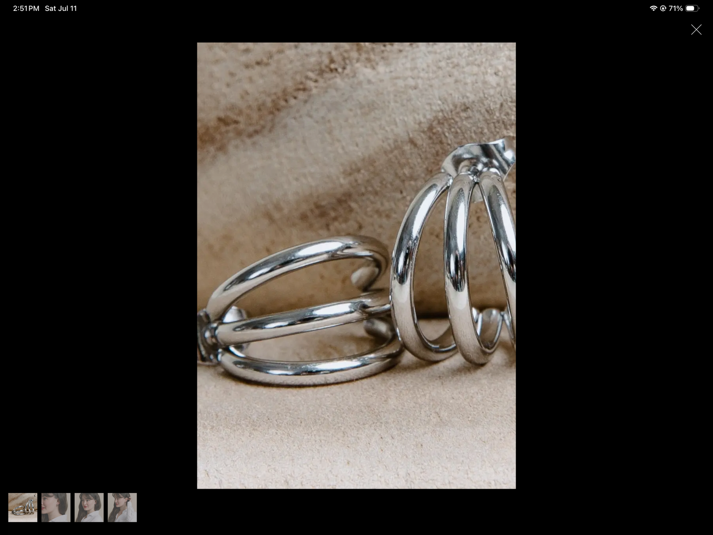 Eden Huggie Earrings