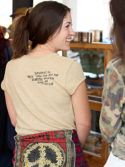 Natural life coffee tee light- magic happen
