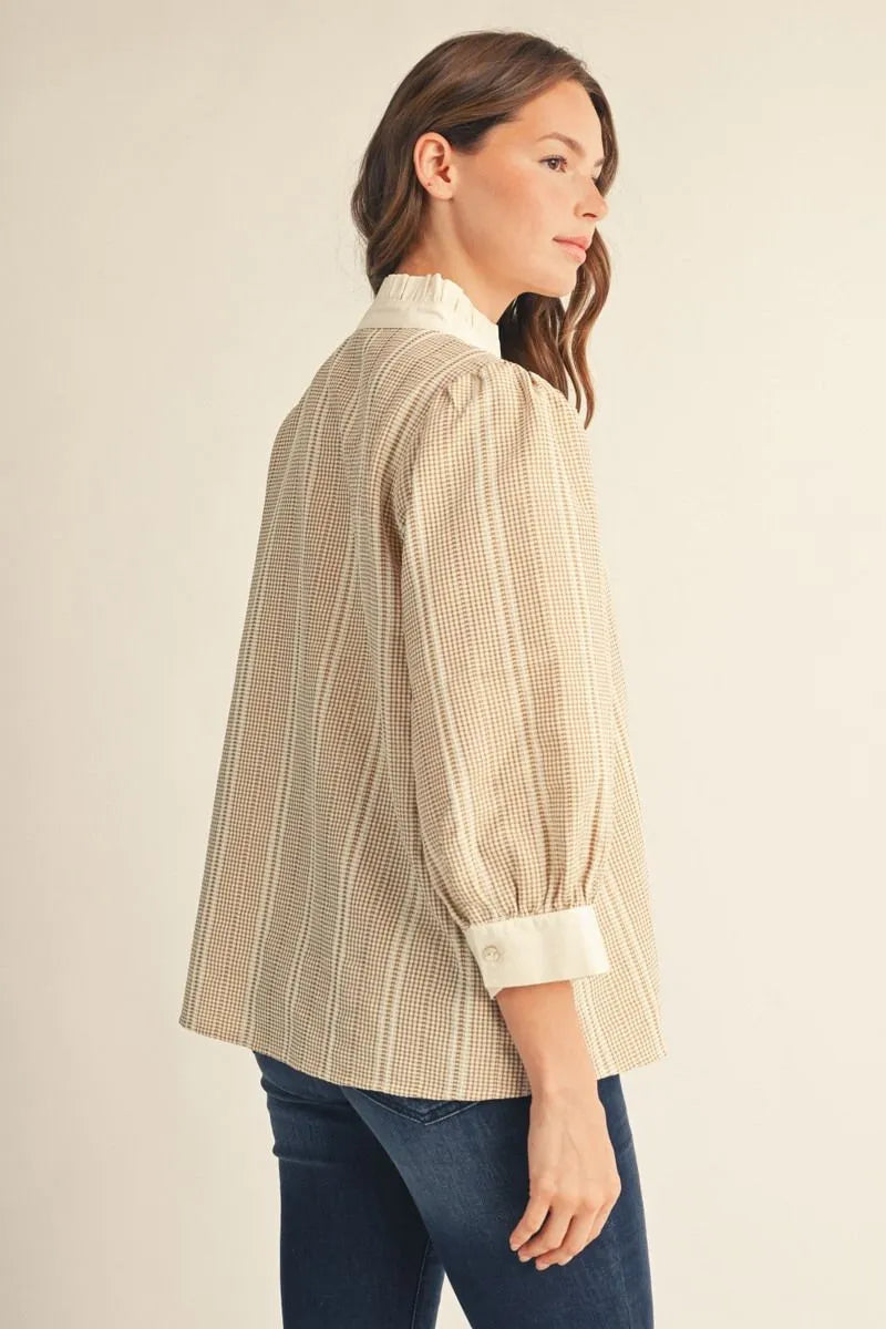 Gingham Check Top