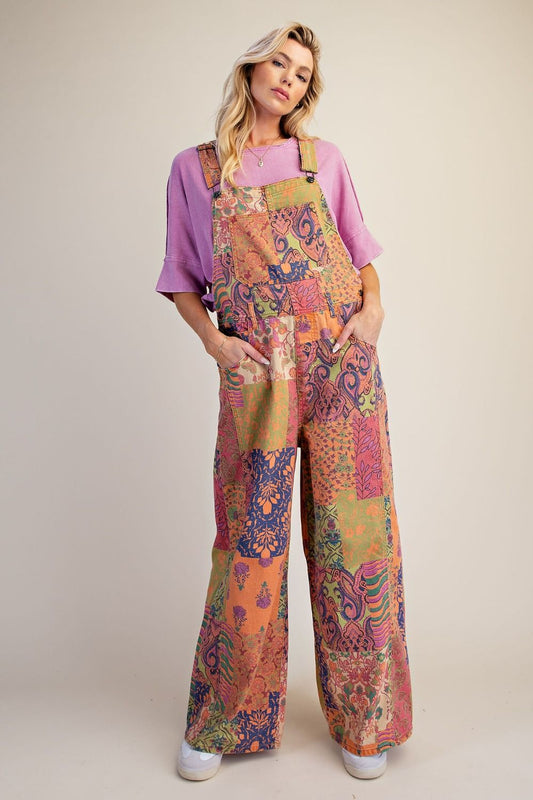 Lime Rose Overalls