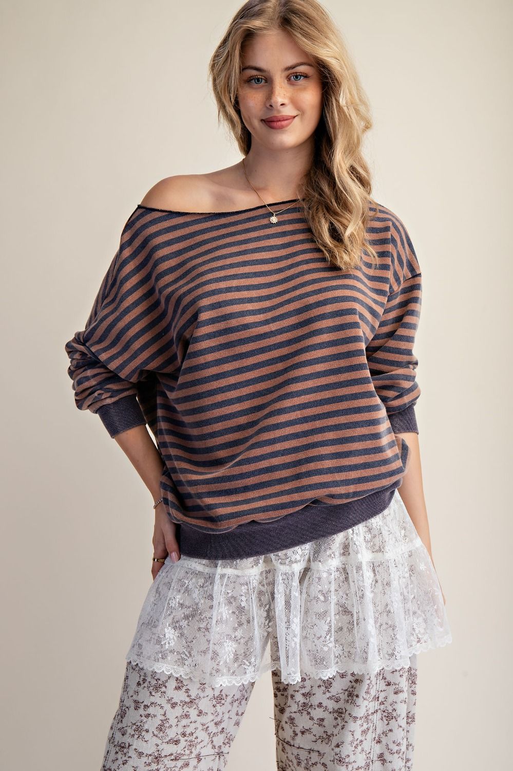Navy striped Shirt