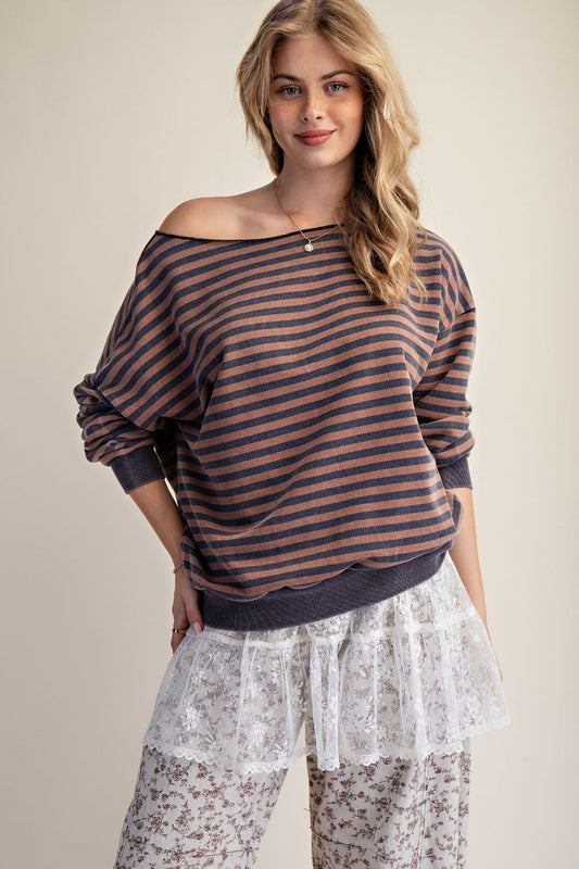 Navy striped Shirt