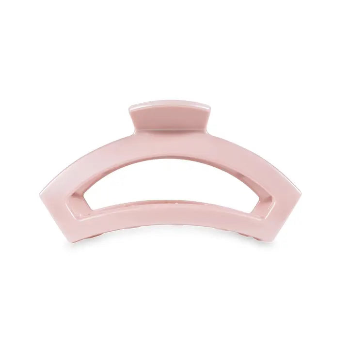 Open hair clip / medium / pearly pink