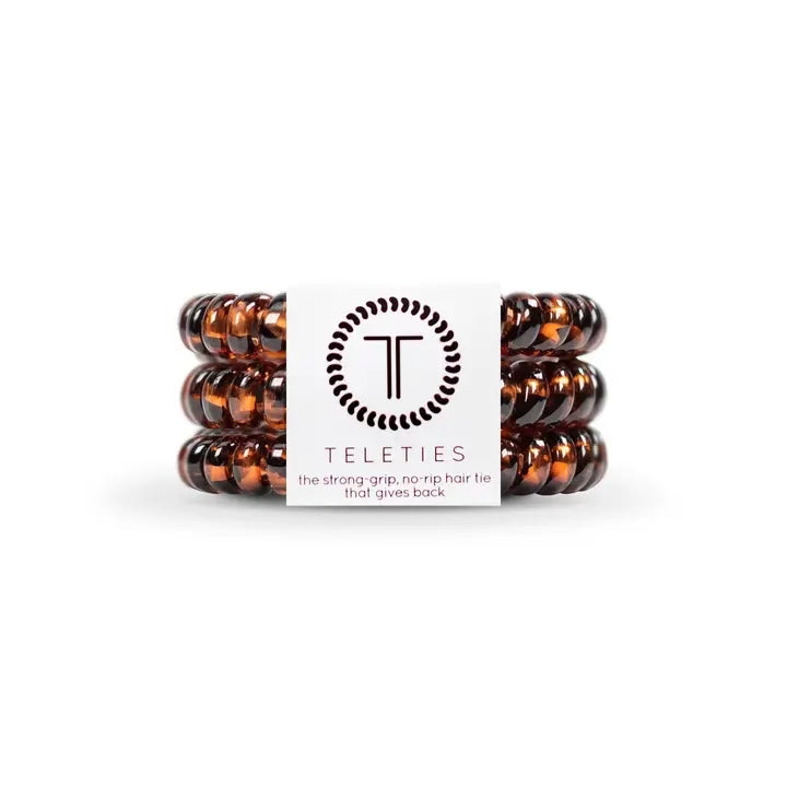 Spiral hair coils/ large/ tortoise hair ties