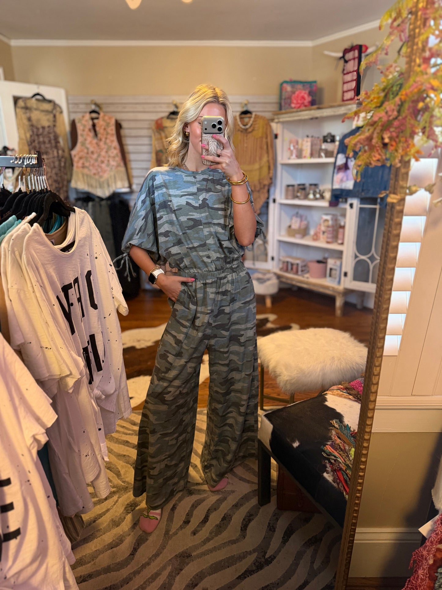 Three Bird Nest  Carolina comfy wide leg jumpsuit