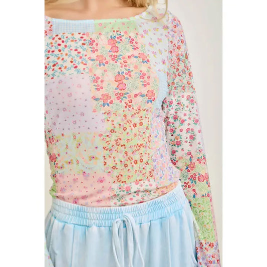 Sprint picnics patch mesh top