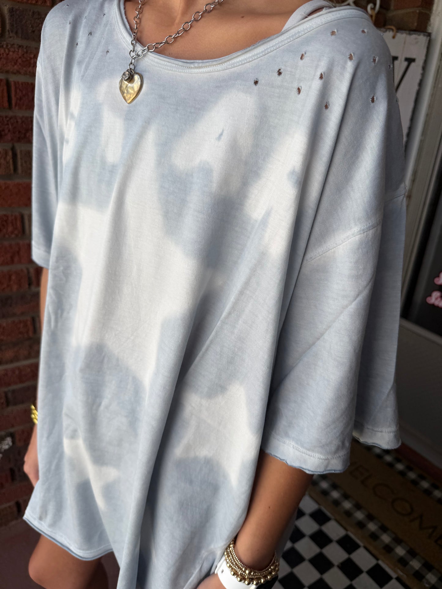 Paperlace Blue Star tee