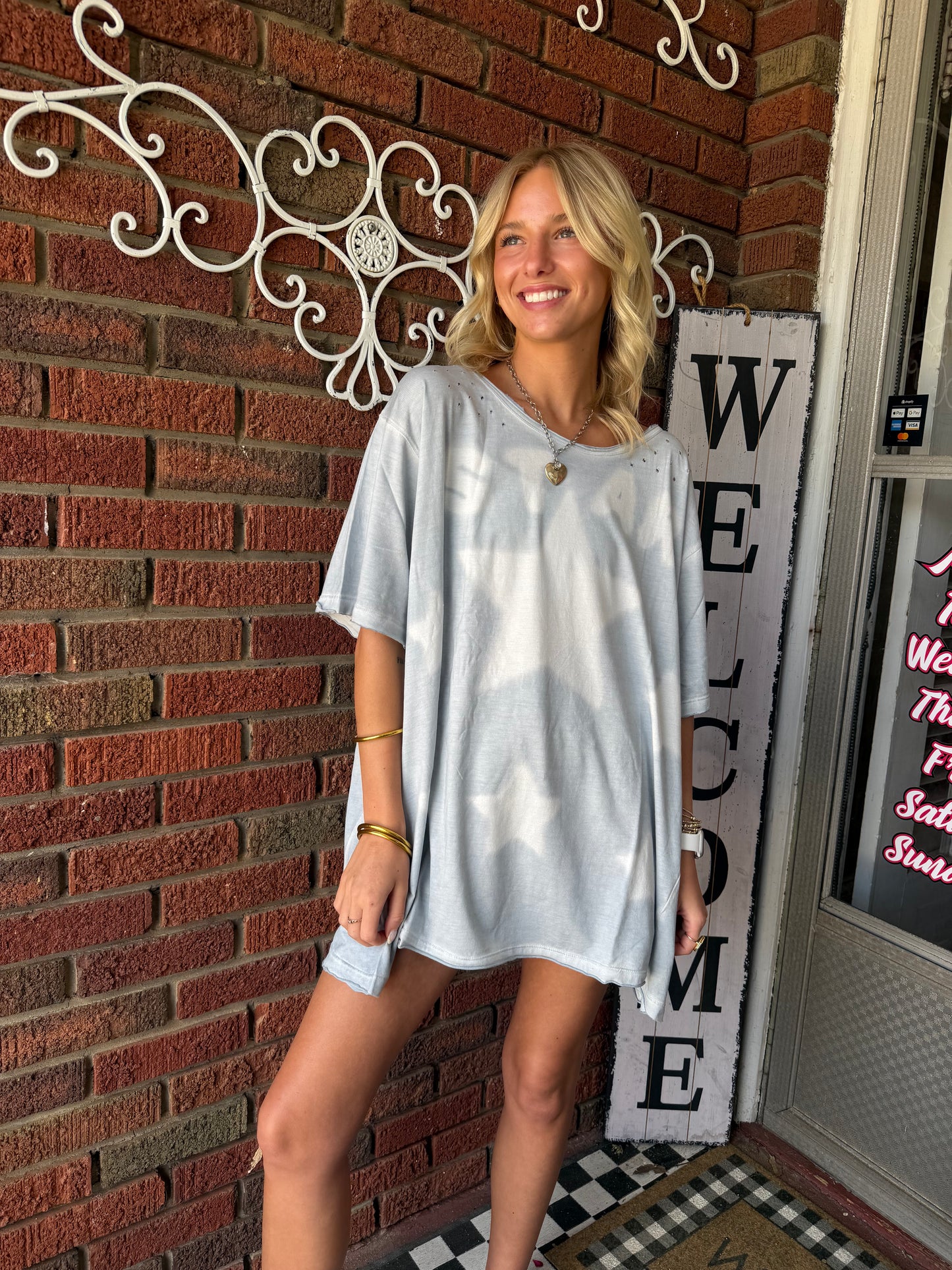 Paperlace Blue Star tee
