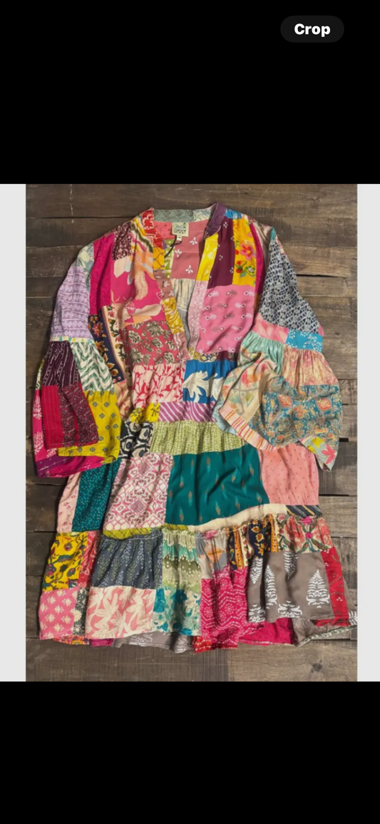 Jaded Gypsy Patchwork Sunrise Tunic - Multi
