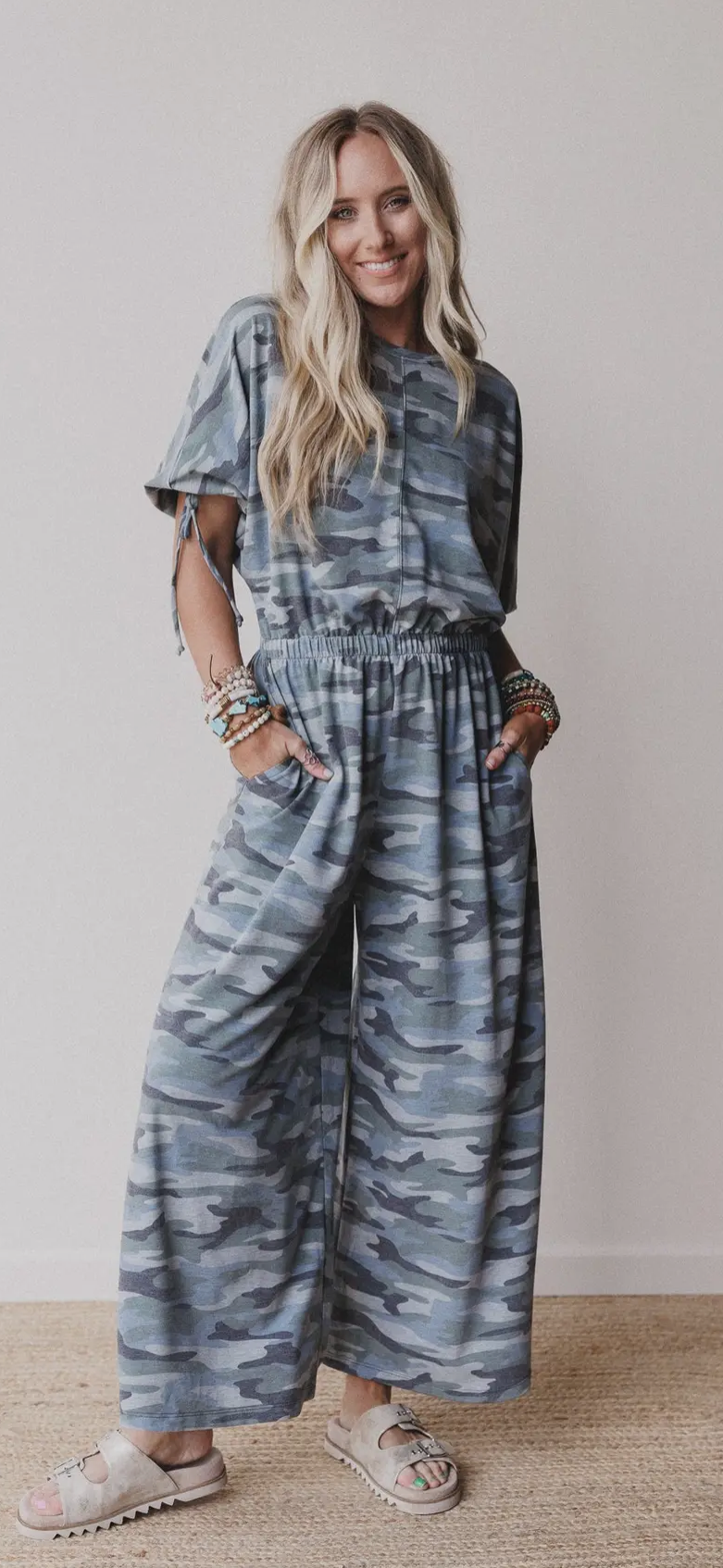 Three Bird Nest  Carolina comfy wide leg jumpsuit