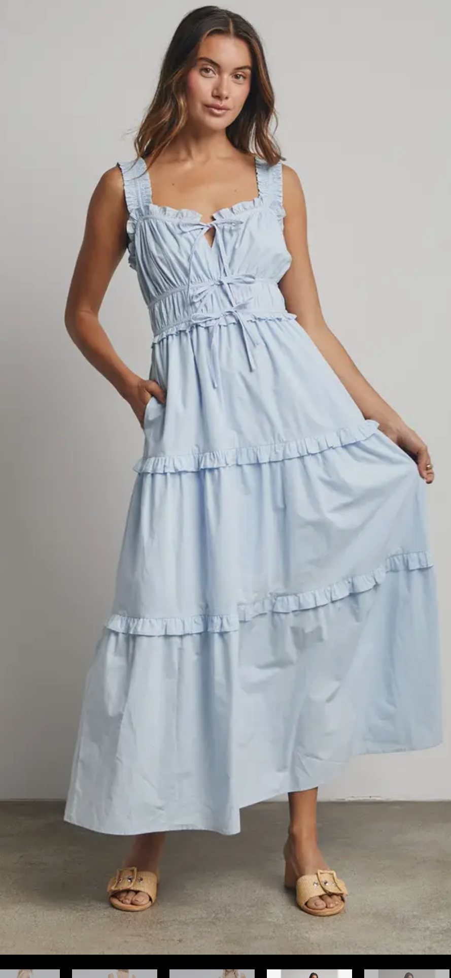 Dress sky blue