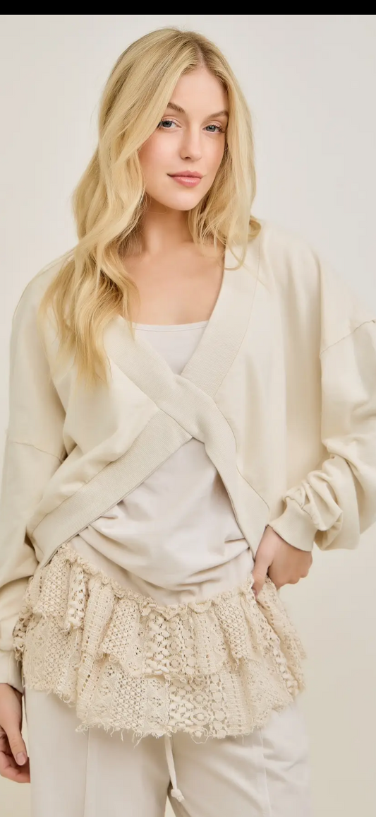 J Her criss cross top