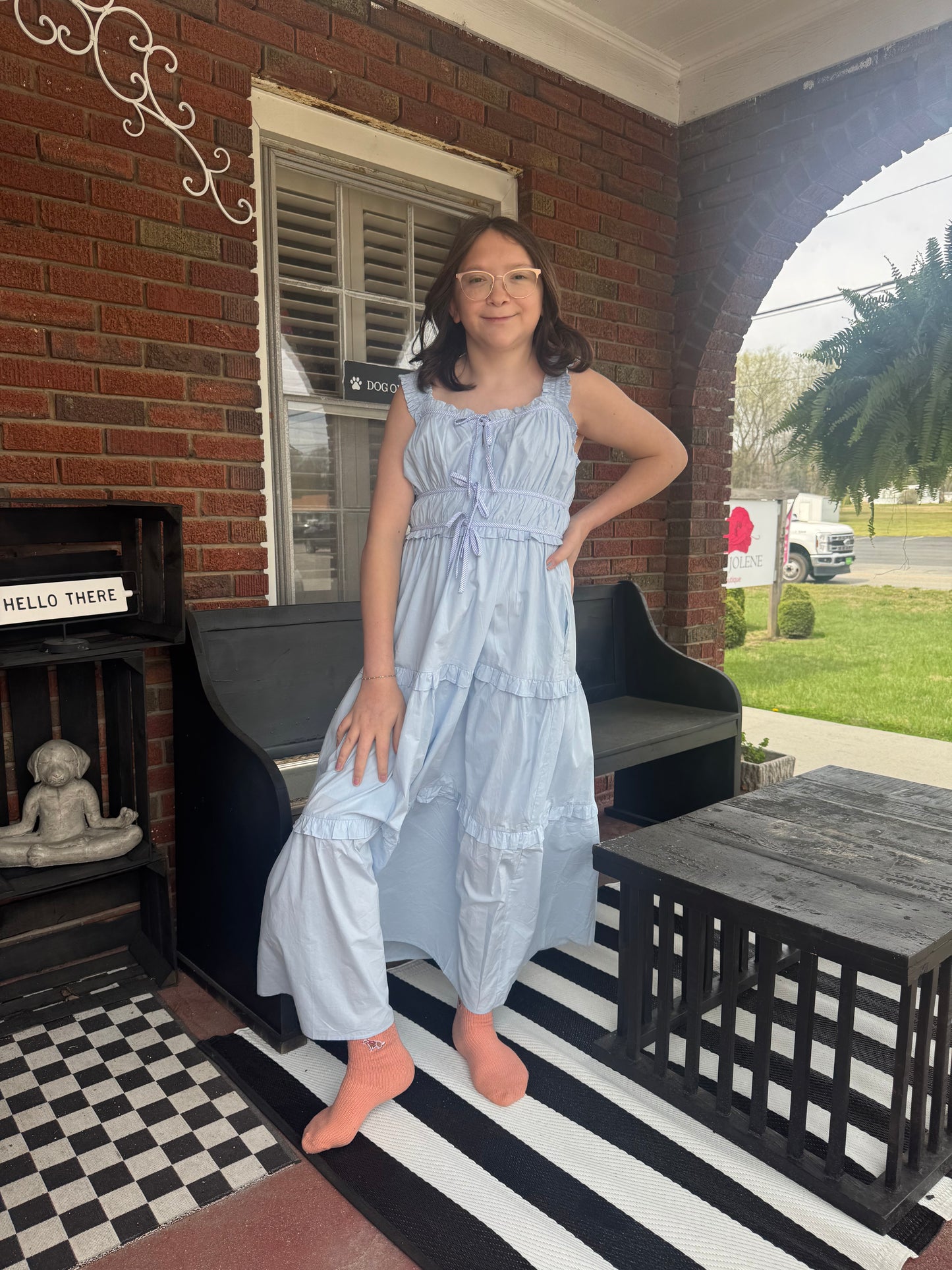 Dress sky blue