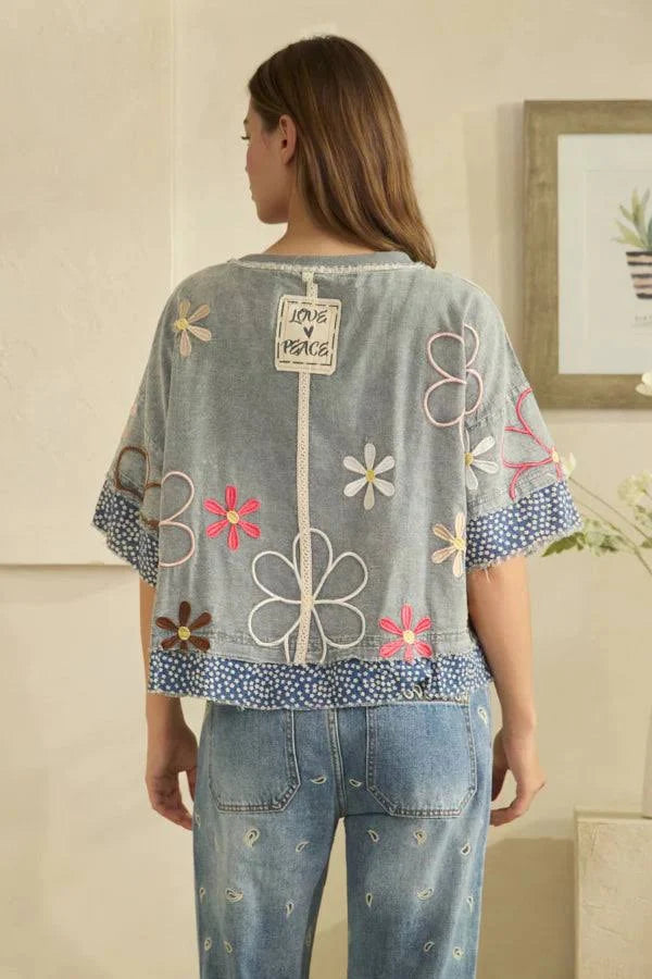 Floral Embroidered Top