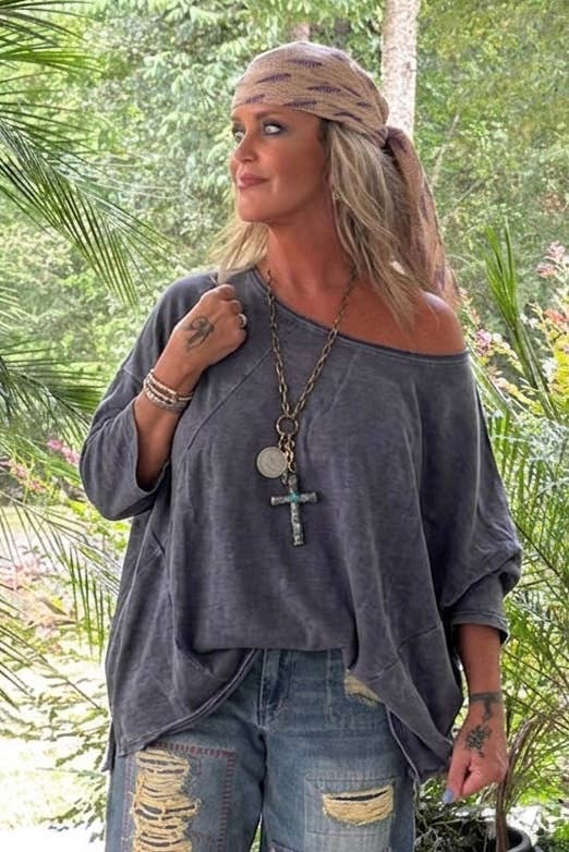 Be Free Top - Vintage Indigo