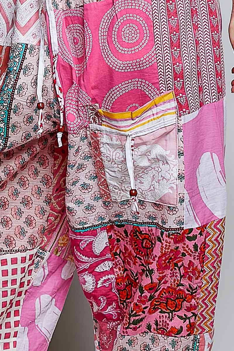 One-of-a-Kind Boho Printed Woven Jogger Pants