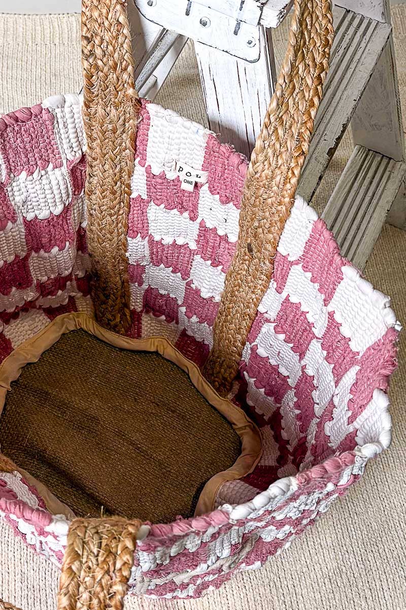 Bloom Textured Woven Resort Tote Bag