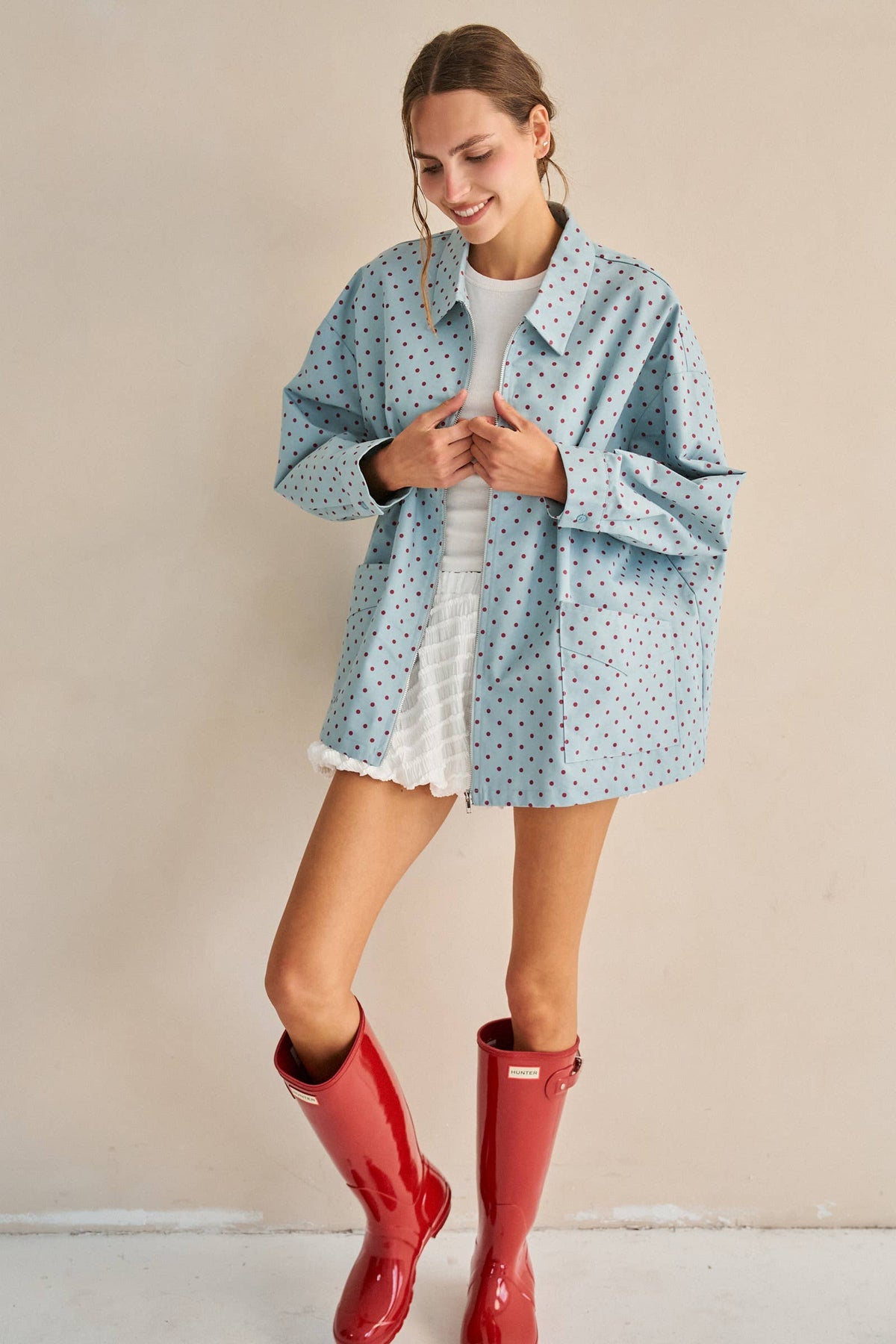 RUFFLE WRINKLE BALLOON SHORTS