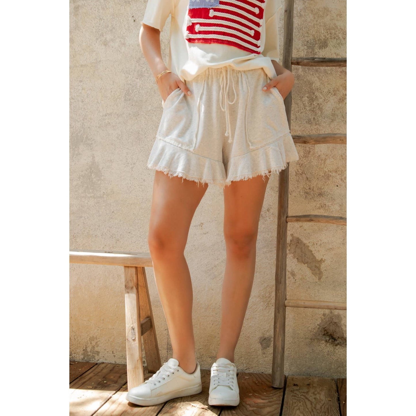 WEEKEND CHILL FRAY SHORTS (SH7067)