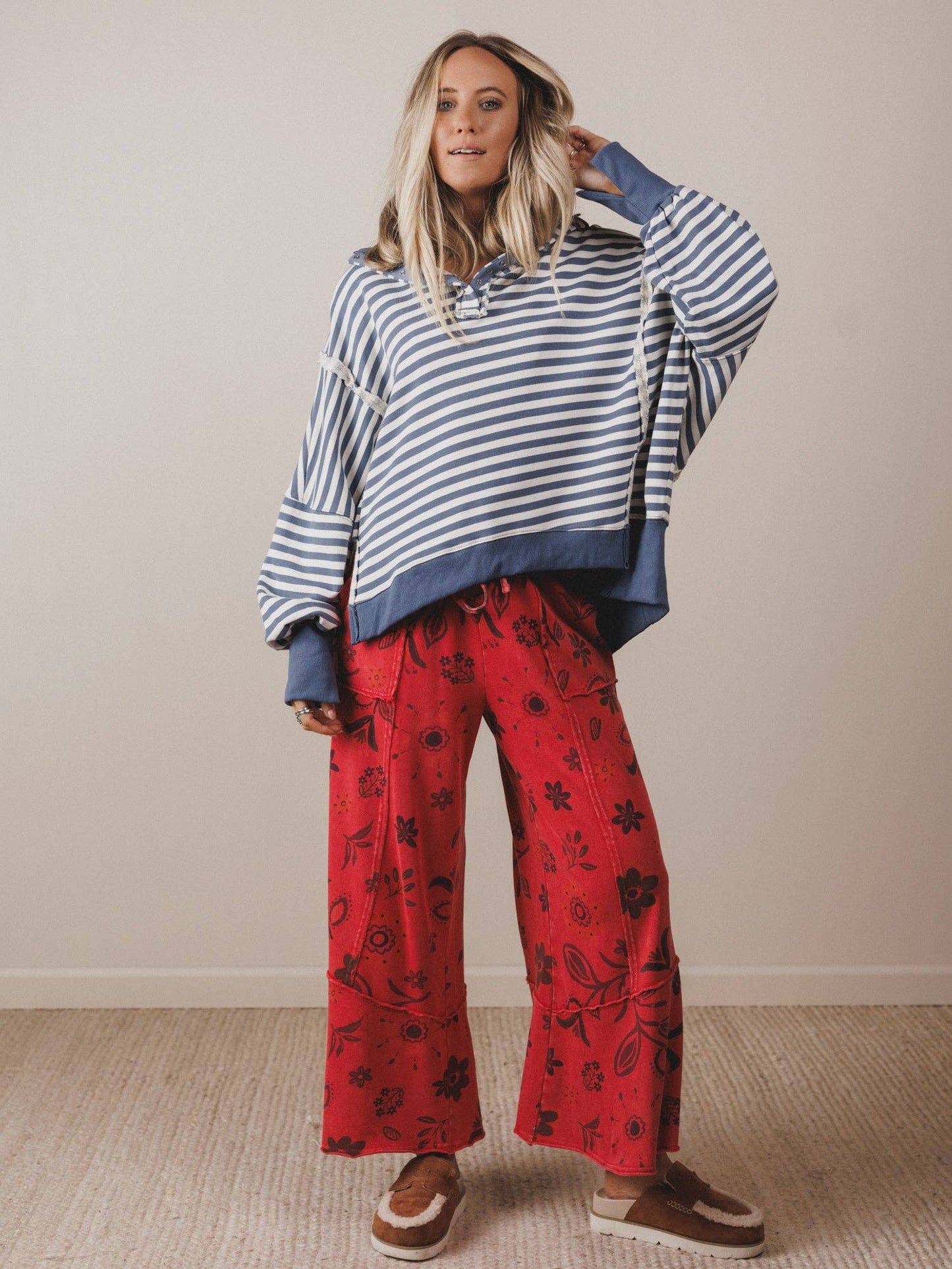 Wander Easy Top - Blue Denim