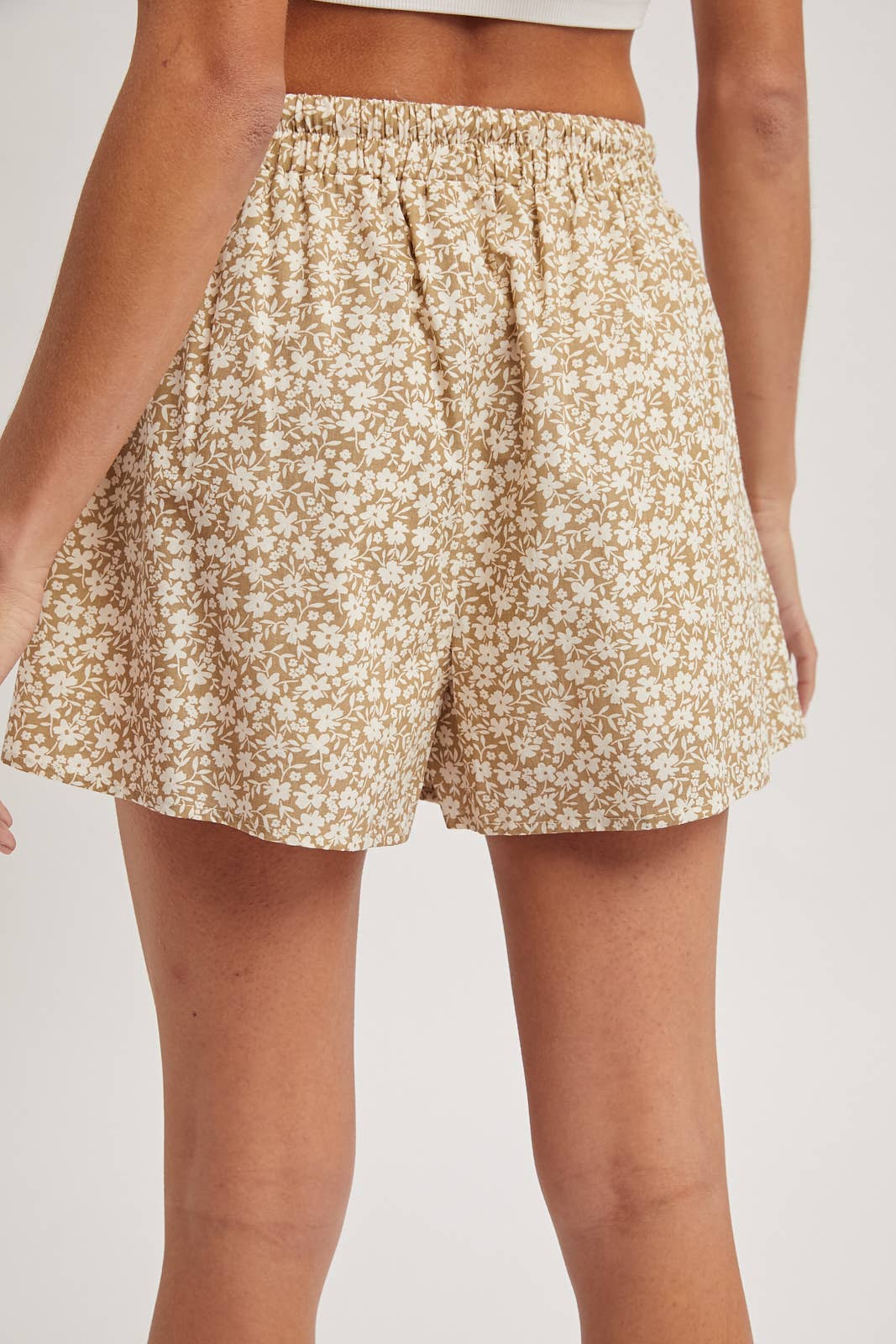 FLORAL DRAWSTRING SHORTS / WL25-11864