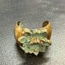 Patina Lotus Flower Cuff Bracelet